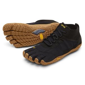 Vibram V-Trek Black/Gum Womens Trail Shoes | India-495082